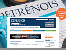 Tablet Screenshot of defrenois.lextenso.prod.doloforge.com